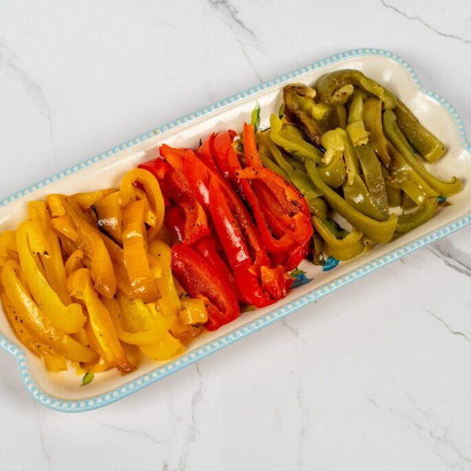 sliced peppers